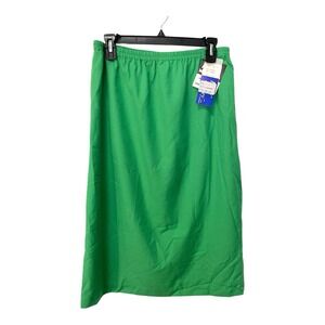 Vintage NEW Lady Copley Size 2 Green Skirt Union Made USA‎ Elastic Waist Church